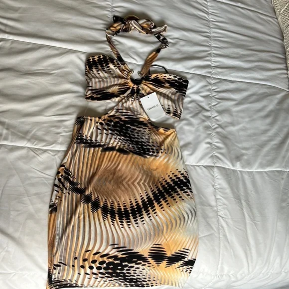Forever 21 | Dresses | Nwtforever 2 Print Cutout Ring Dress Size Small |  Poshmark